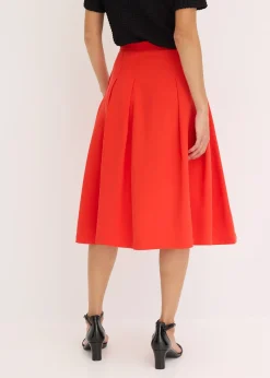 Femme bonprix Jupes|Jupe plissée en viscose mélangée