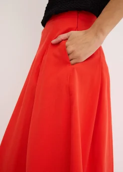 Femme bonprix Jupes|Jupe plissée en viscose mélangée