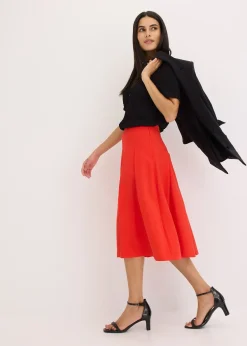 Femme bonprix Jupes|Jupe plissée en viscose mélangée