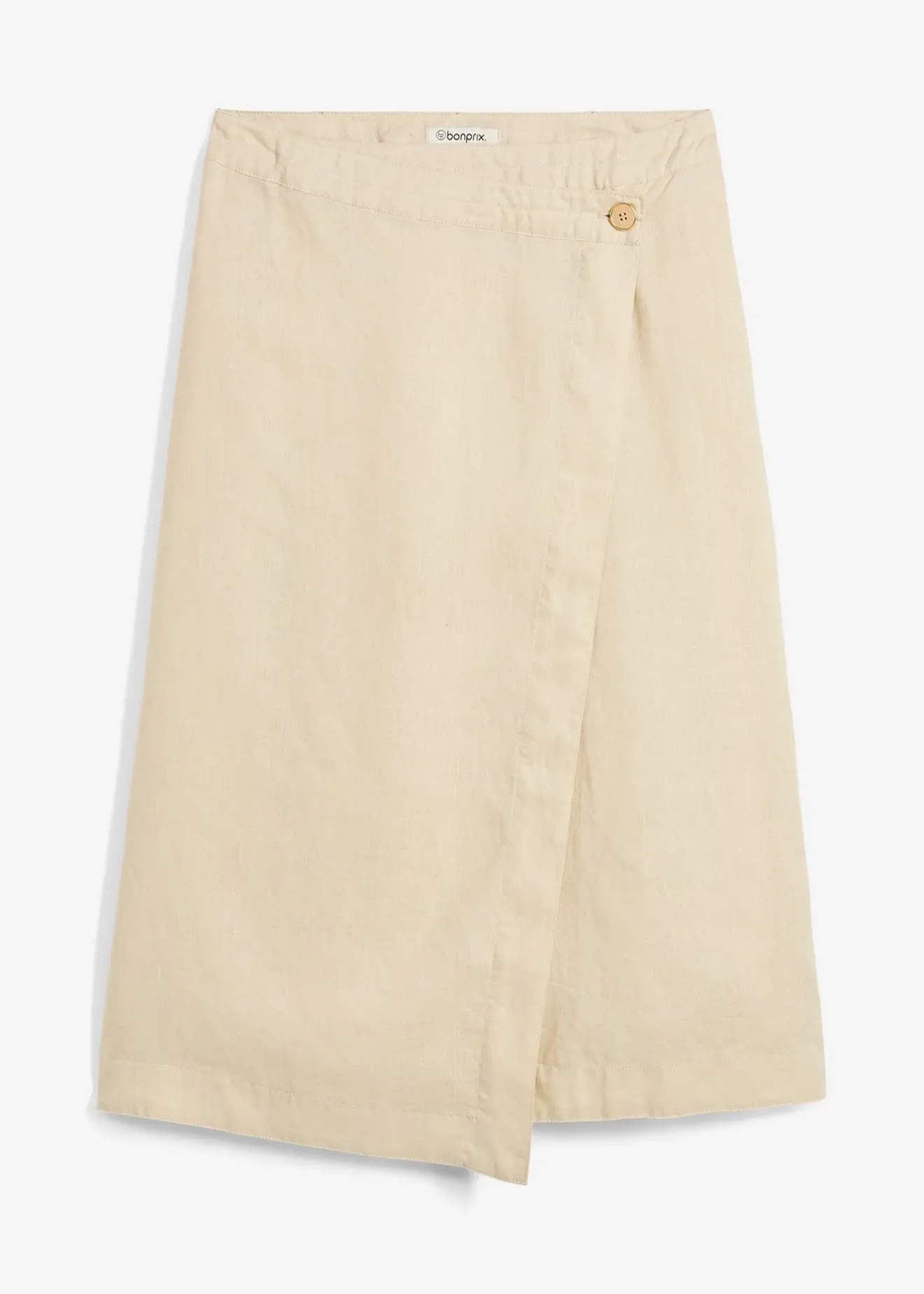 Femme bonprix Premium|Jupes|Jupe portefeuille 100 % lin