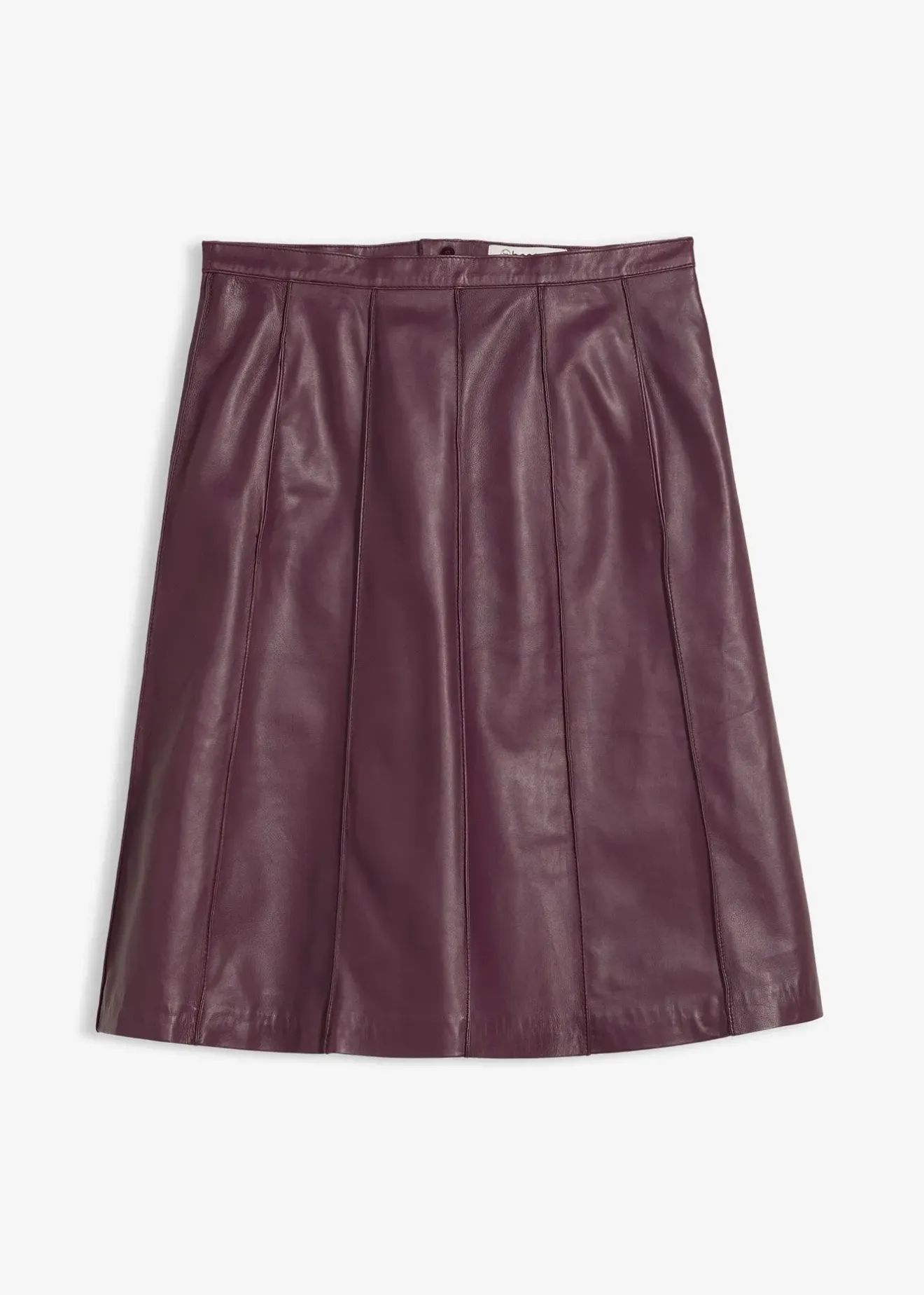 bonprix Jupe évasée en cuir d’agneau nappa|Femme Premium|Jupes