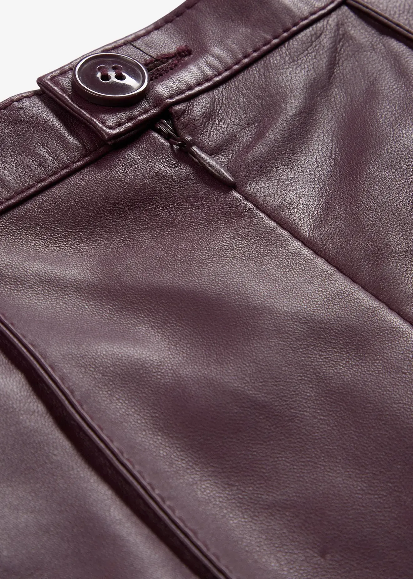 bonprix Jupe évasée en cuir d’agneau nappa|Femme Premium|Jupes