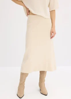 Femme bonprix Jupes|Jupe évasée en maille