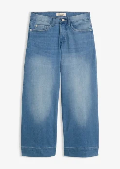 bonprix Jupe-culotte 7/8 en jean extensible ultra-doux|Femme Jeans