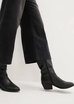 Femme bonprix Jeans|Jupe-culotte 7/8 en jean extensible ultra-doux