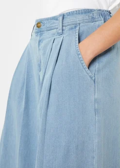 bonprix Jupe-culotte ample en jean|Femme Jeans