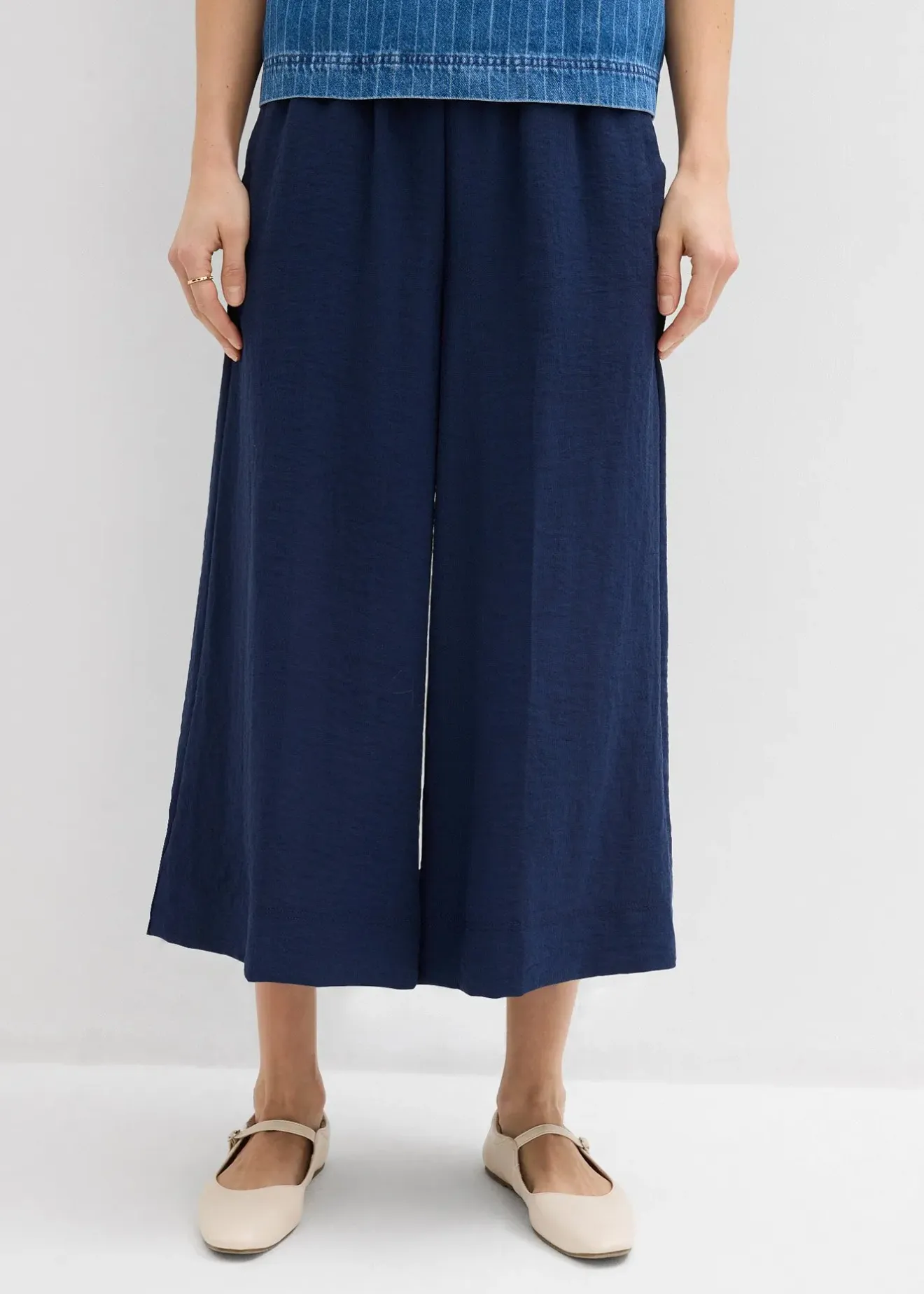 bonprix Jupe-culotte douce|Femme Pantalons