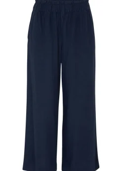 Femme bonprix Pantalons|Jupe-culotte en lin, longueur mollet