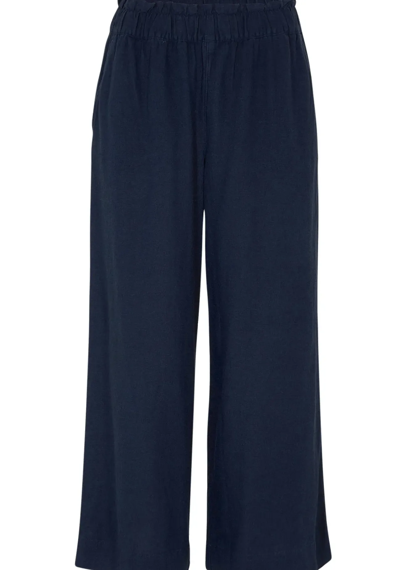 Femme bonprix Pantalons|Jupe-culotte en lin, longueur mollet
