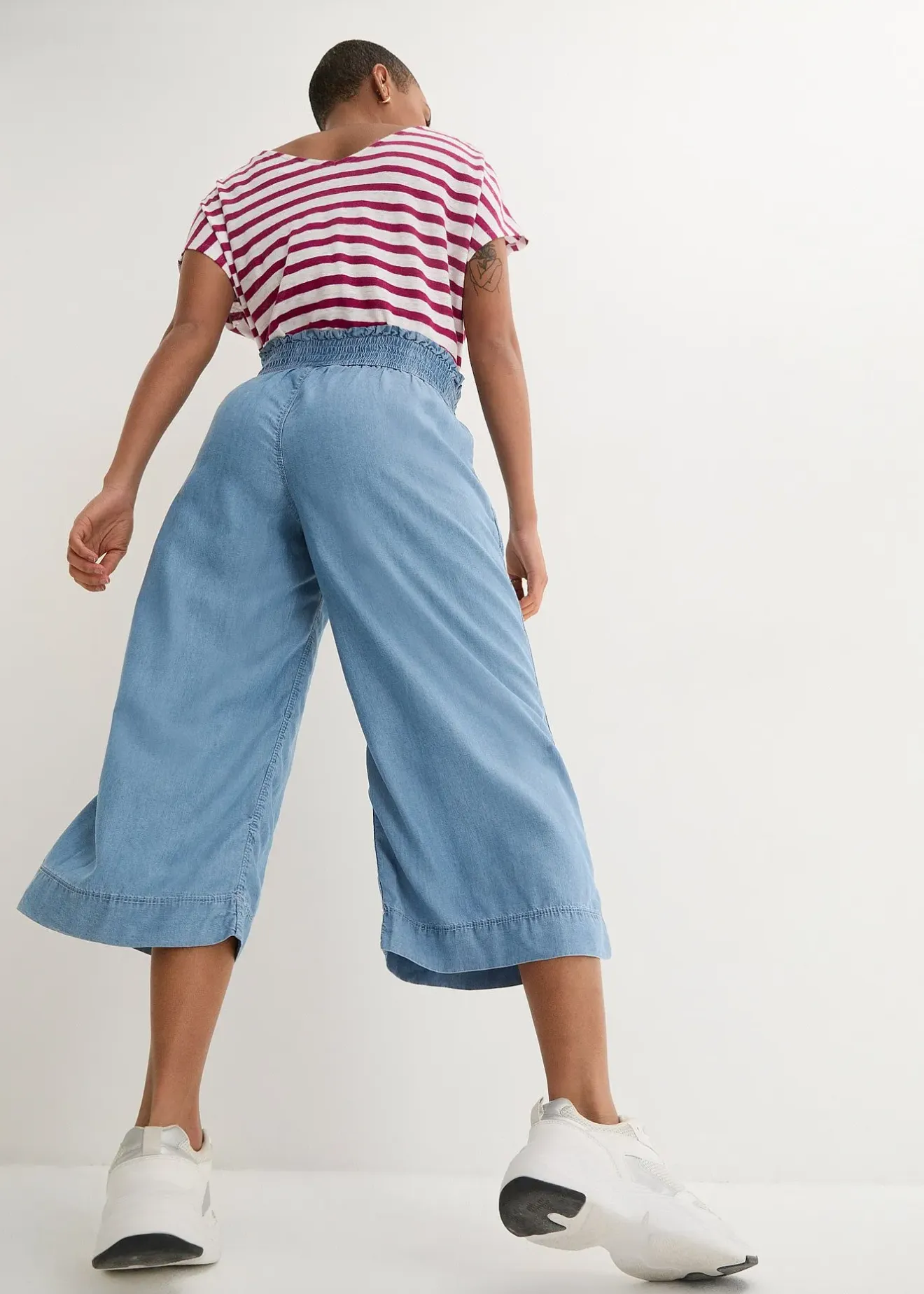 bonprix Jupe-culotte en Lyocell|Femme Pantalons
