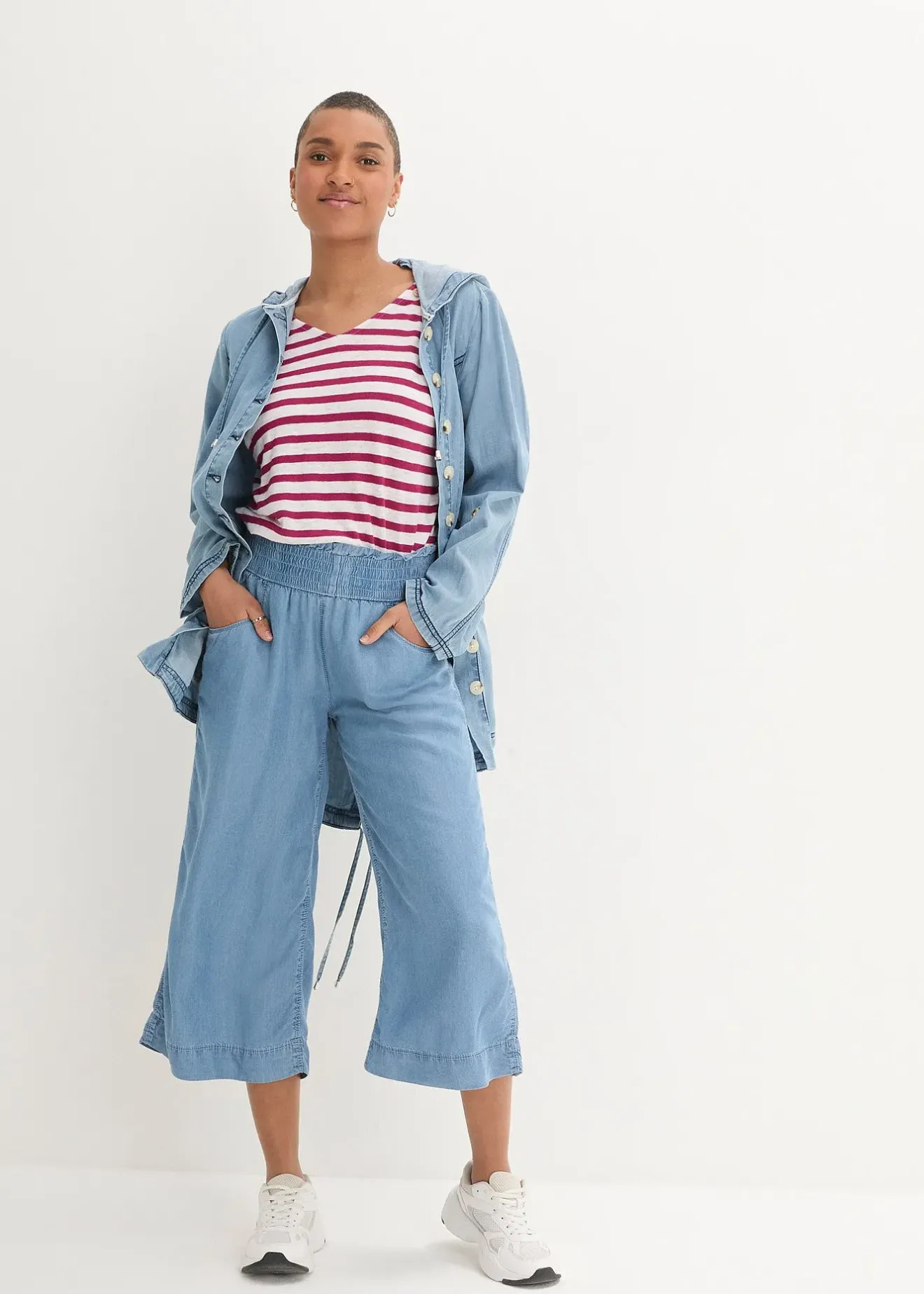 bonprix Jupe-culotte en Lyocell|Femme Pantalons