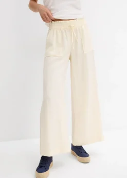 Femme bonprix Pantalons|Jupe-culotte fluide en Lyocell mélangé