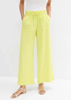 Femme bonprix Pantalons|Jupe-culotte fluide en Lyocell mélangé