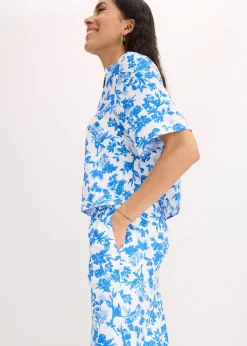 bonprix Jupe-culotte fluide en viscose mélangée|Femme Pantalons