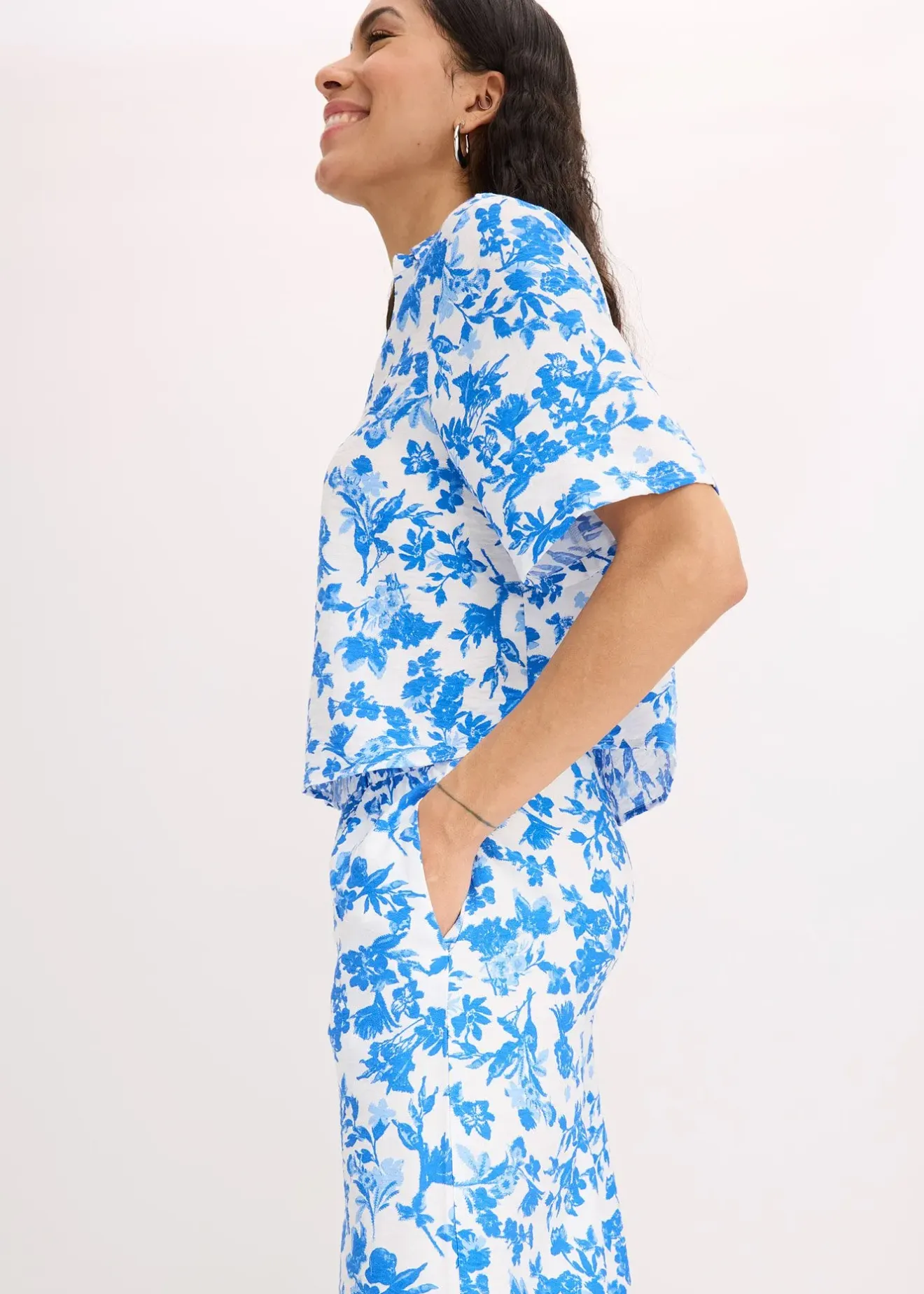 bonprix Jupe-culotte fluide en viscose mélangée|Femme Pantalons