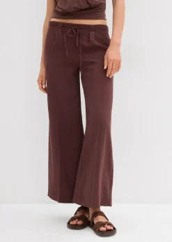 Femme bonprix Pantalons|Jupe-culotte fluide en viscose mélangée
