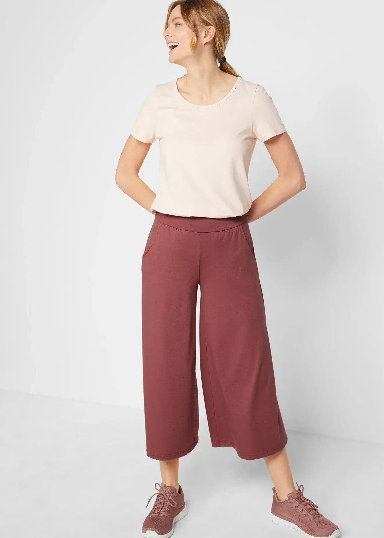 Femme bonprix Homewear|Homewear|Jupe-culotte fluide et ample