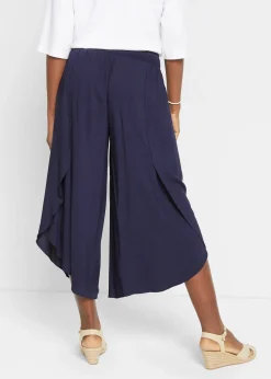 bonprix Jupe-culotte longueur mollet en viscose|Femme Pantalons