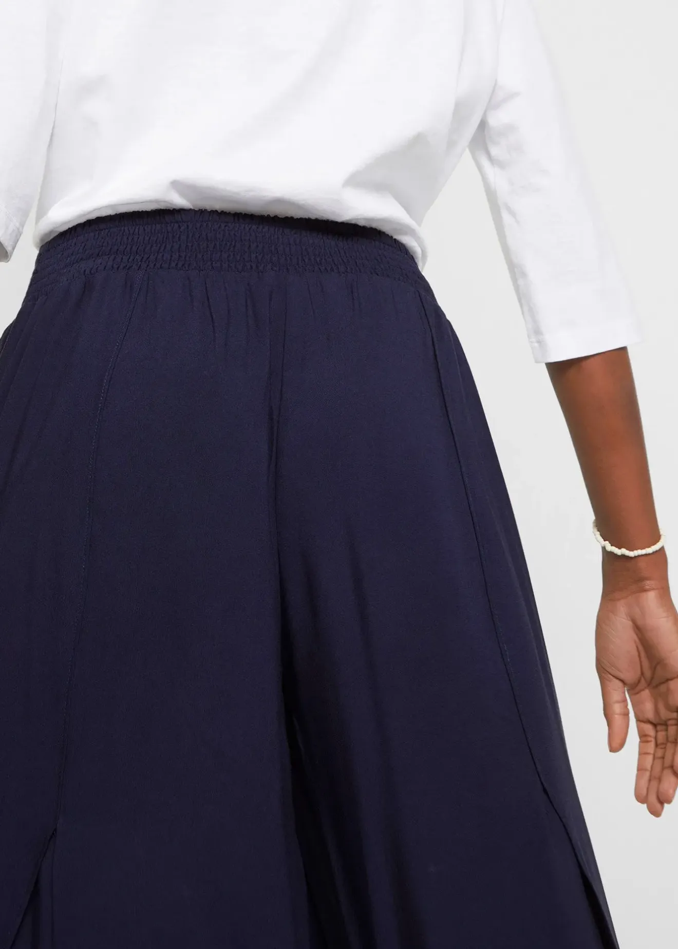 bonprix Jupe-culotte longueur mollet en viscose|Femme Pantalons