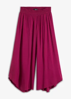 Femme bonprix Pantalons|Jupe-culotte longueur mollet en viscose