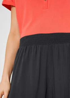 Femme bonprix Pantalons|Jupe-culotte longueur mollet en viscose