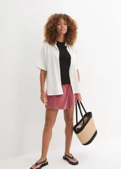 bonprix Jupe-short 100% coton|Femme Pantalons