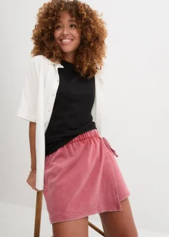 bonprix Jupe-short 100% coton|Femme Pantalons