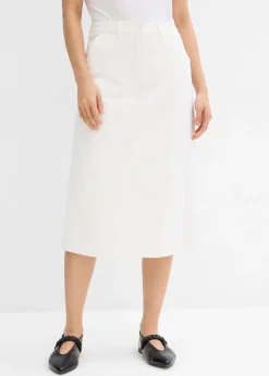 bonprix Jupe-short en coton extensible|Femme Pantalons