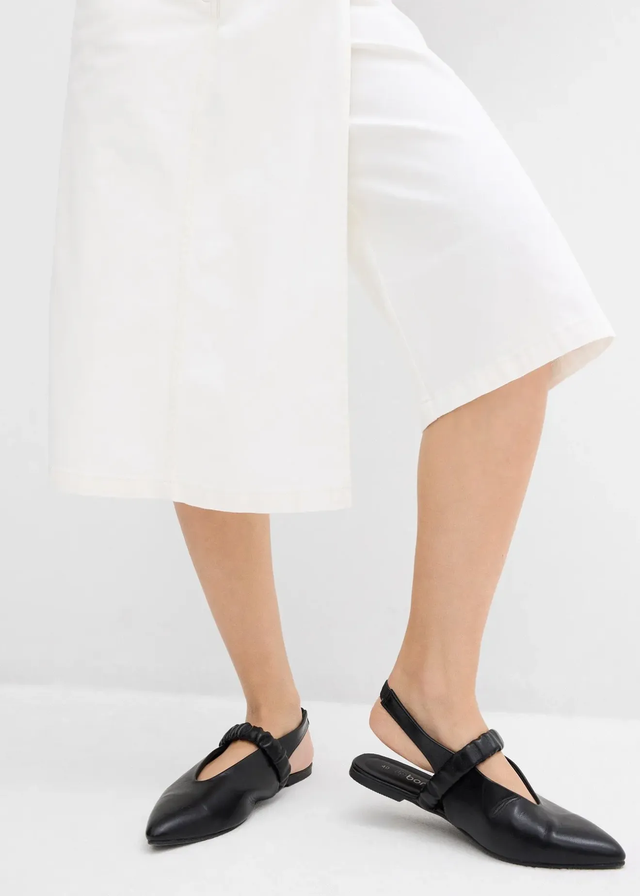 bonprix Jupe-short en coton extensible|Femme Pantalons