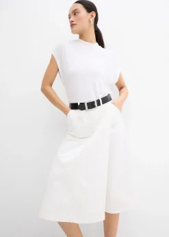 bonprix Jupe-short en coton extensible|Femme Pantalons