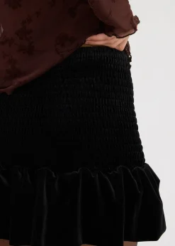 bonprix Jupe-short en velours doux|Femme Jupes