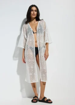 bonprix Kimono de plage transparent|Femme Vêtements De Plage|Chemisiers
