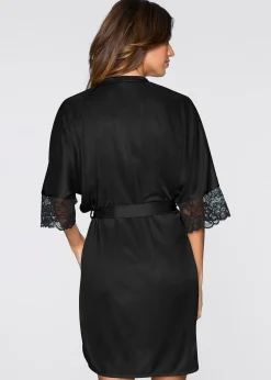 bonprix Kimono en satin|Femme Peignoirs|Dessous