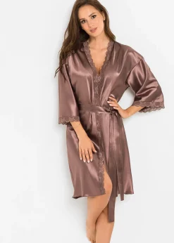 bonprix Kimono en satin|Femme Peignoirs|Dessous
