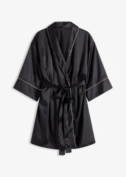 Femme bonprix Peignoirs|Dessous|Kimono en satin brillant