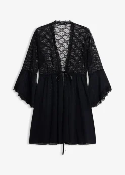 bonprix Kimono et string (ens. 2 pces)|Femme Guêpières & Déshabillés|Peignoirs