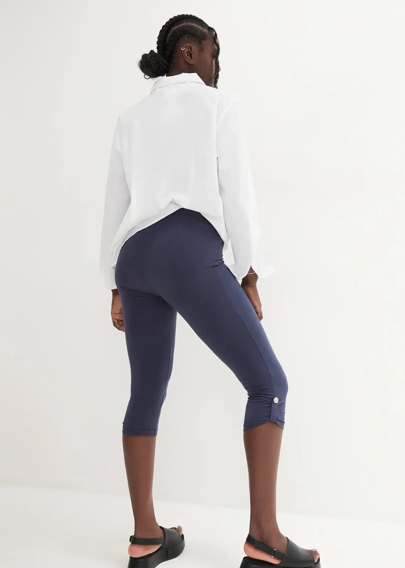 bonprix Legging 3/4 en coton|Femme Pantalons