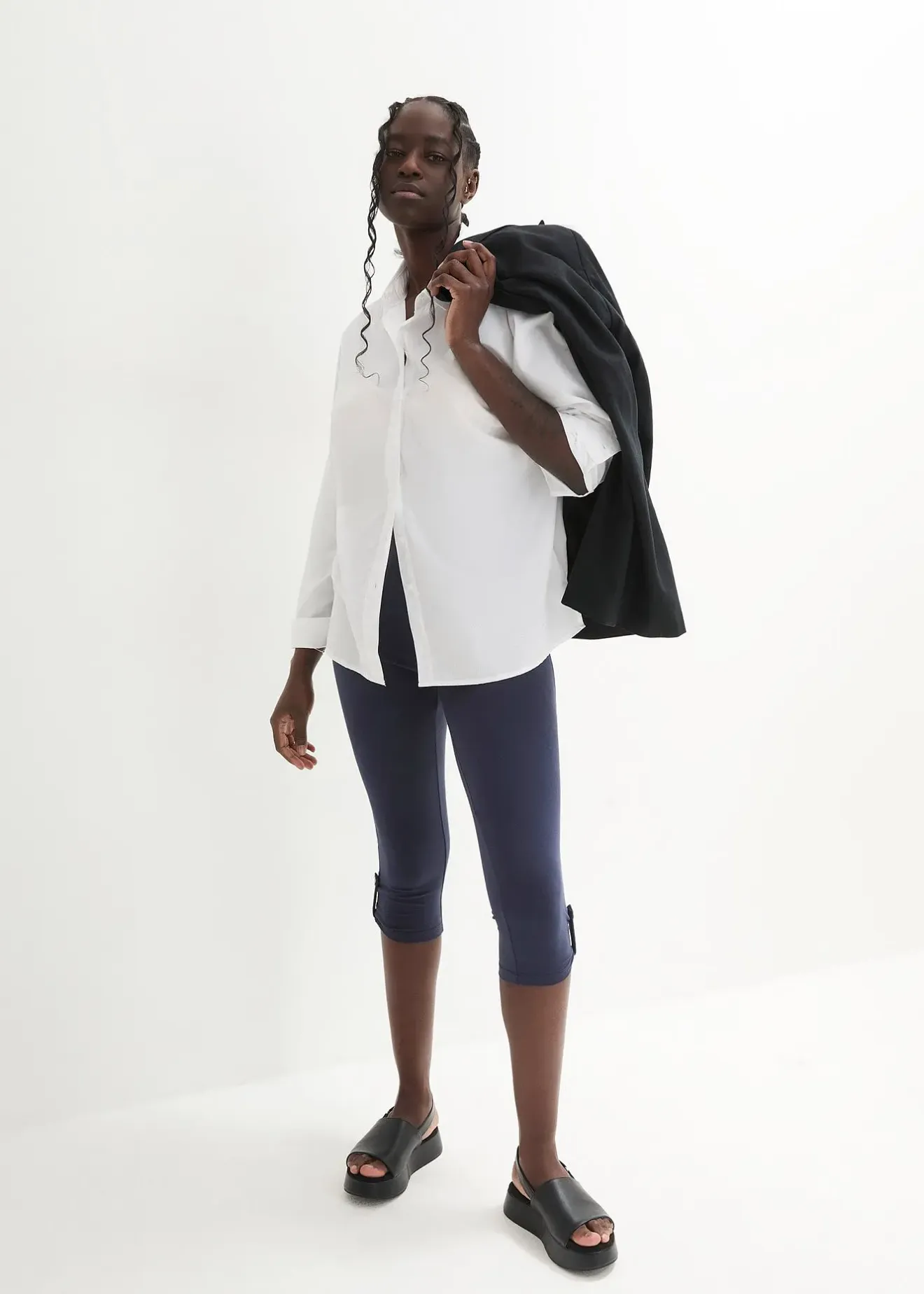 bonprix Legging 3/4 en coton|Femme Pantalons