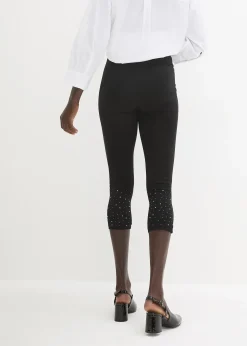 bonprix Legging 3/4 en coton extensible|Femme Pantalons