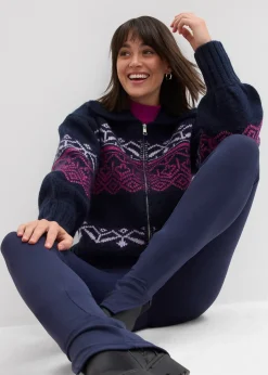 bonprix Legging avec fermeture zippée dans la couture|Femme Pantalons