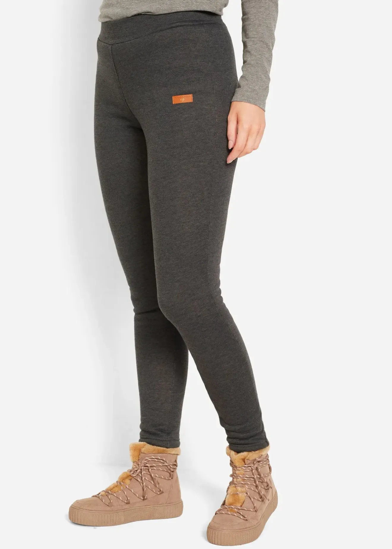 Femme bonprix Pantalons|Legging chaud avec doublure peluche