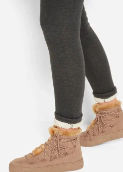 Femme bonprix Pantalons|Legging chaud avec doublure peluche