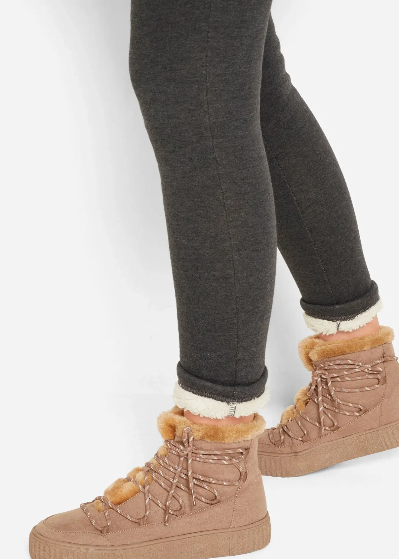 Femme bonprix Pantalons|Legging chaud avec doublure peluche