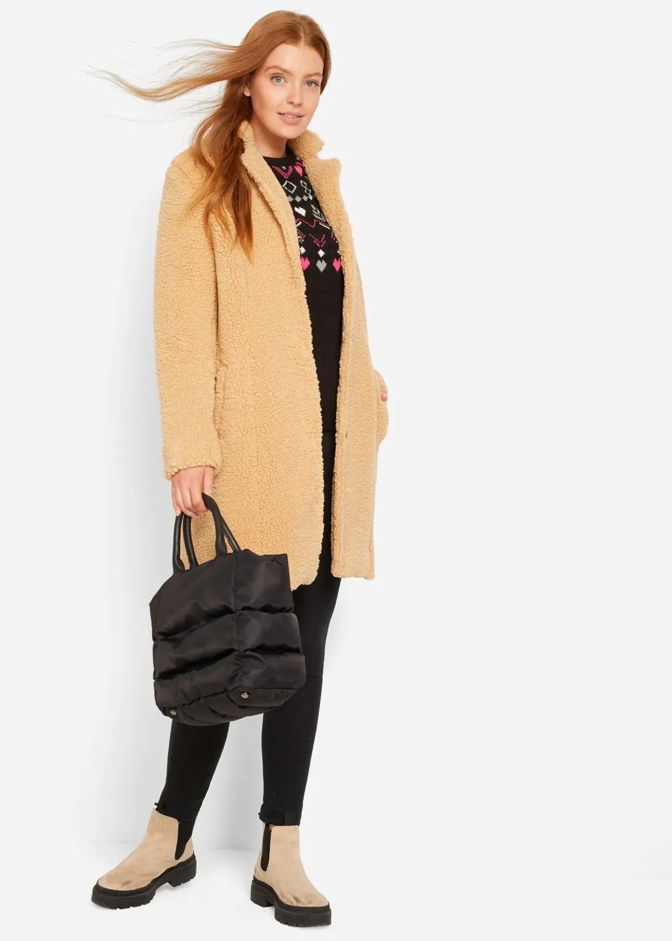 bonprix Legging chaud avec doublure peluche|Femme Pantalons