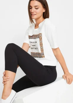 bonprix Legging corsaire à taille extensible|Femme Basiques|Pantalons