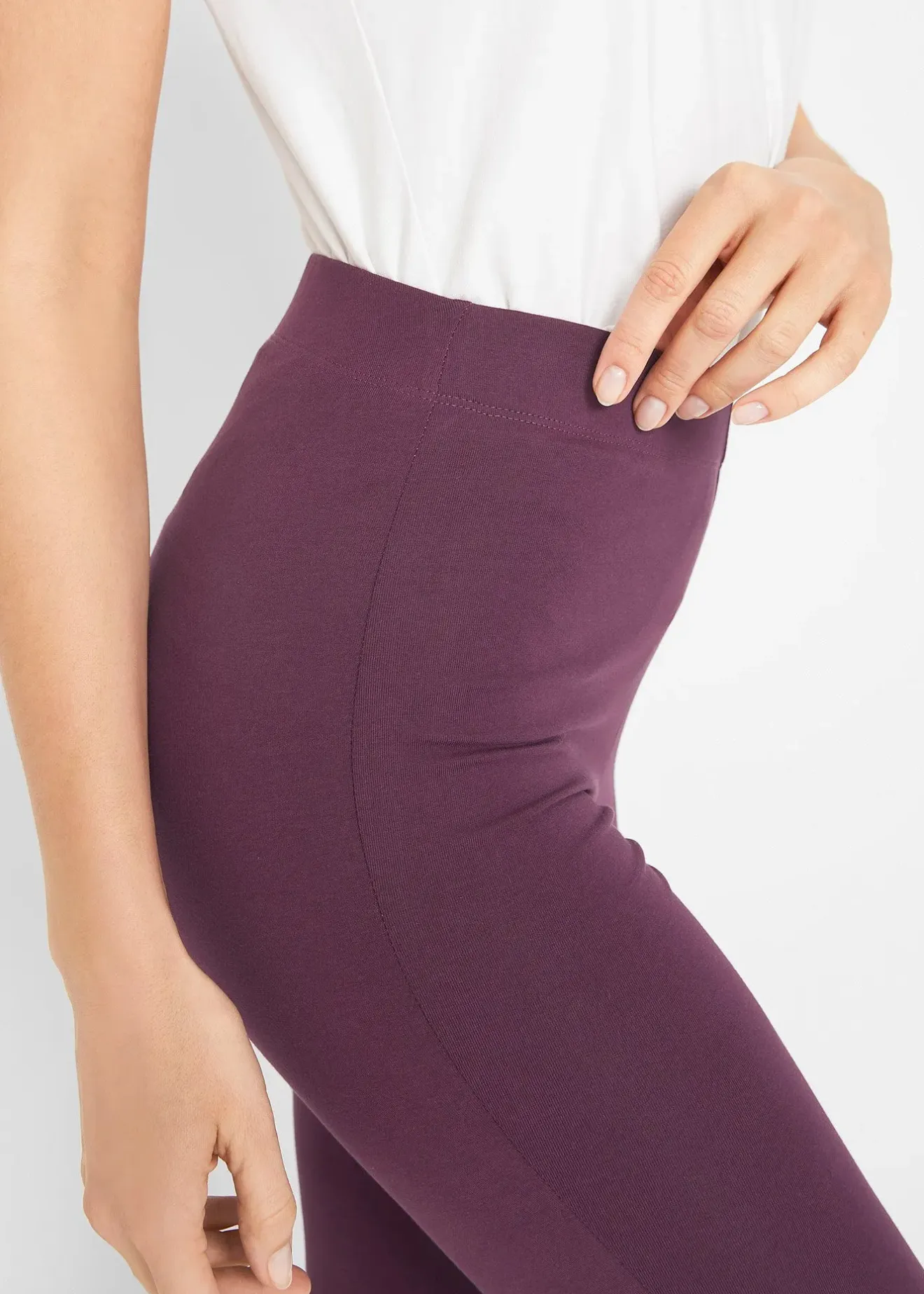 bonprix Legging corsaire à taille extensible|Femme Basiques|Pantalons