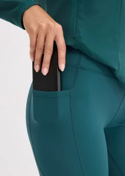 bonprix Legging de sport confortable avec poche pour portable, séchage rapide|Femme Vêtements De Sport|Pantalons