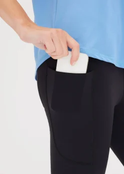 bonprix Legging de sport confortable, longueur corsaire, avec poche pour le portable, séchage rapide|Femme Vêtements De Sport|Pantalons