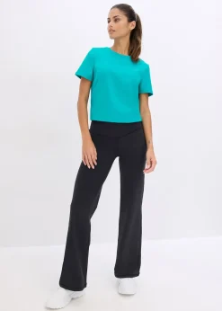 Femme bonprix Vêtements De Sport|Pantalons|Legging de sport en matière toucher coton, coupe droite