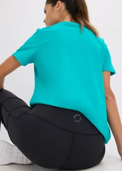 Femme bonprix Vêtements De Sport|Pantalons|Legging de sport en matière toucher coton, coupe droite